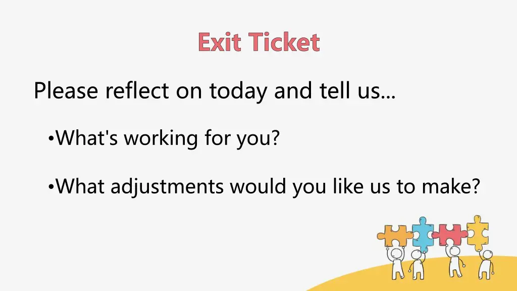 exit ticket