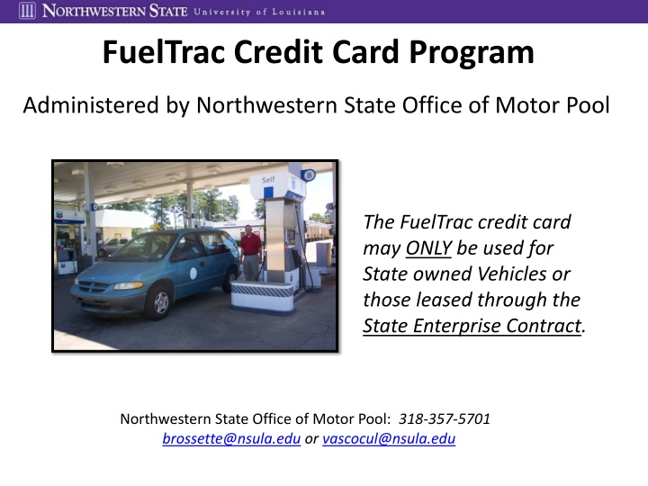 fueltrac credit card program