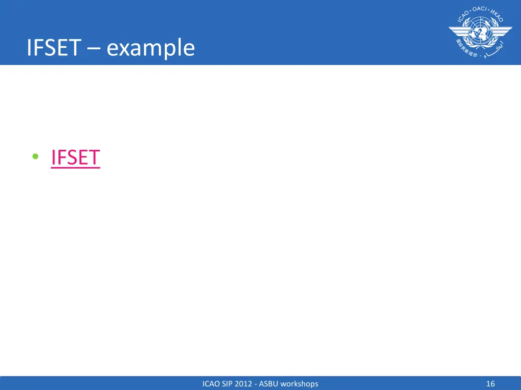 ifset example 1