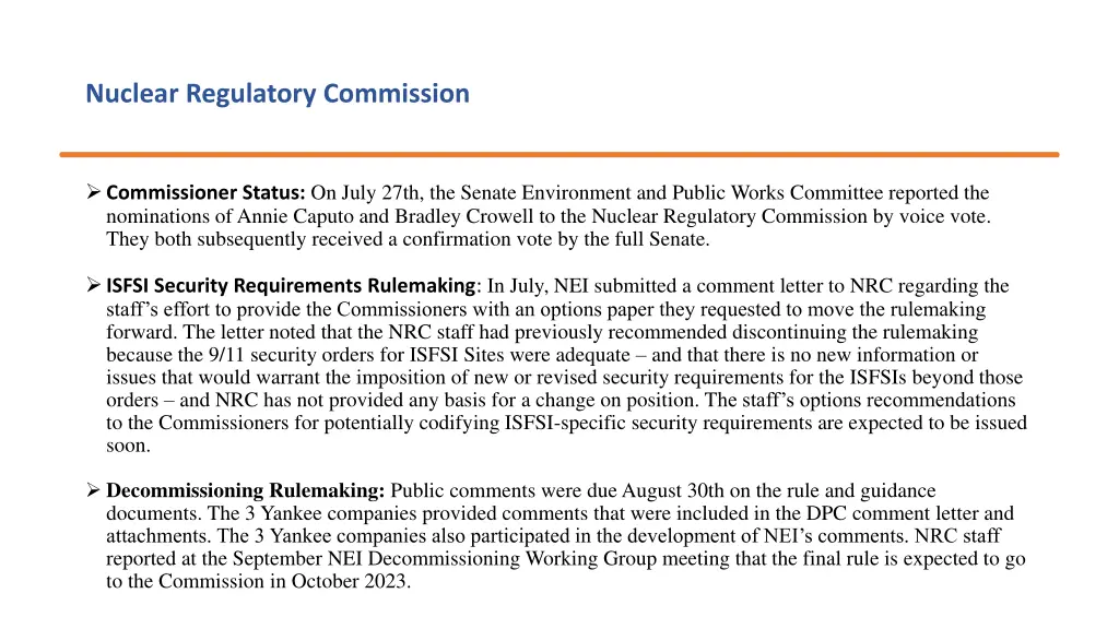 nuclear regulatory commission