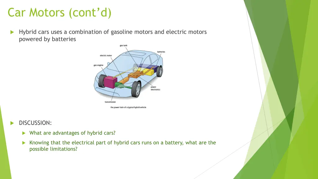 car motors cont d