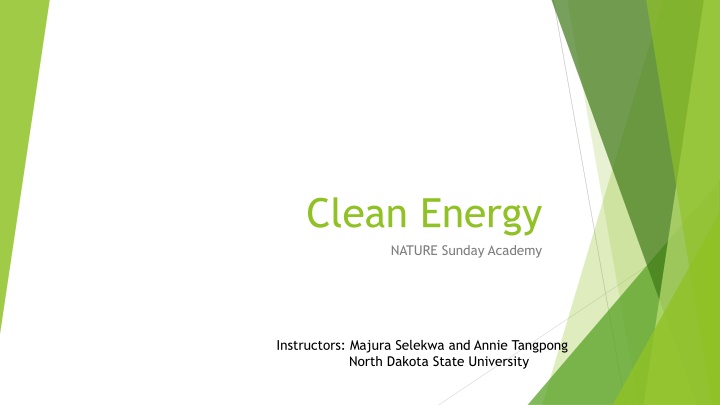 clean energy nature sunday academy