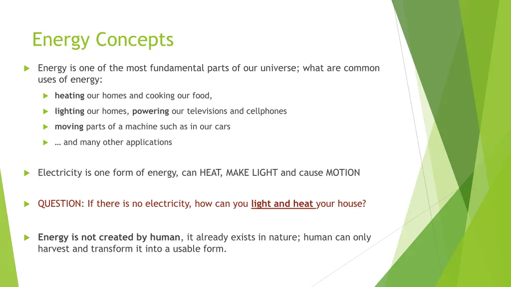 energy concepts