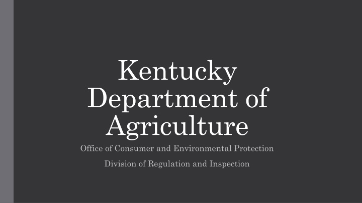 kentucky department of agriculture office