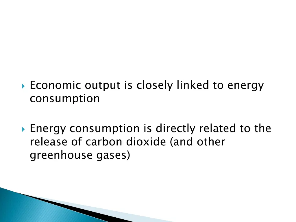 economic output is closely linked to energy