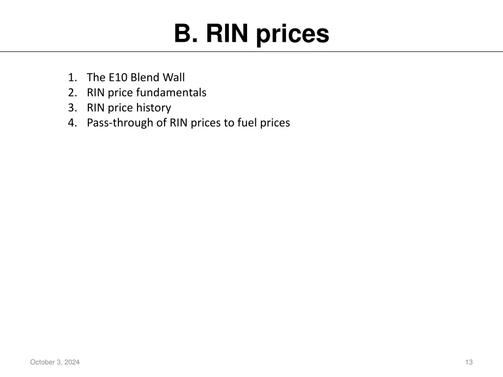 b rin prices