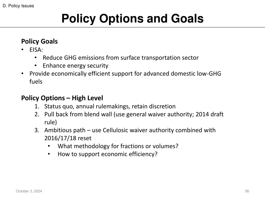 d policy issues 3