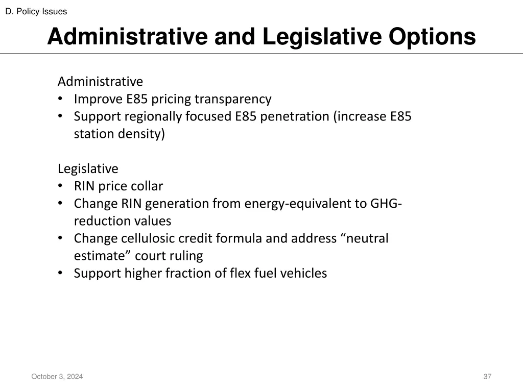 d policy issues 4