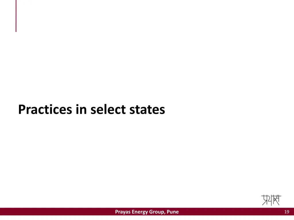 practices in select states