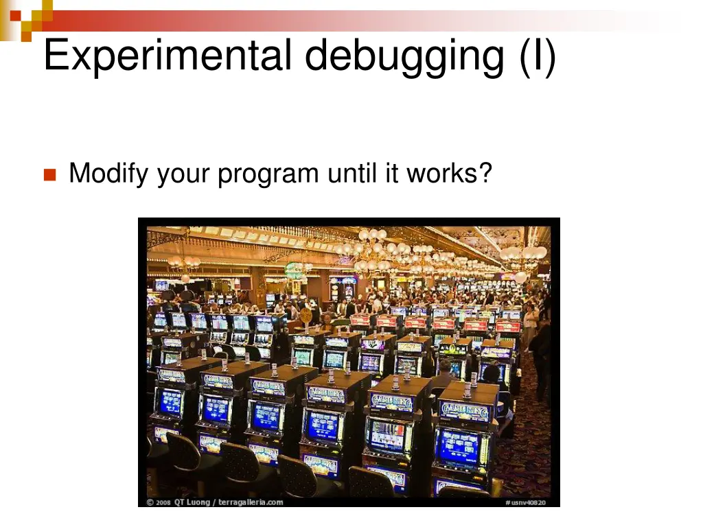 experimental debugging i