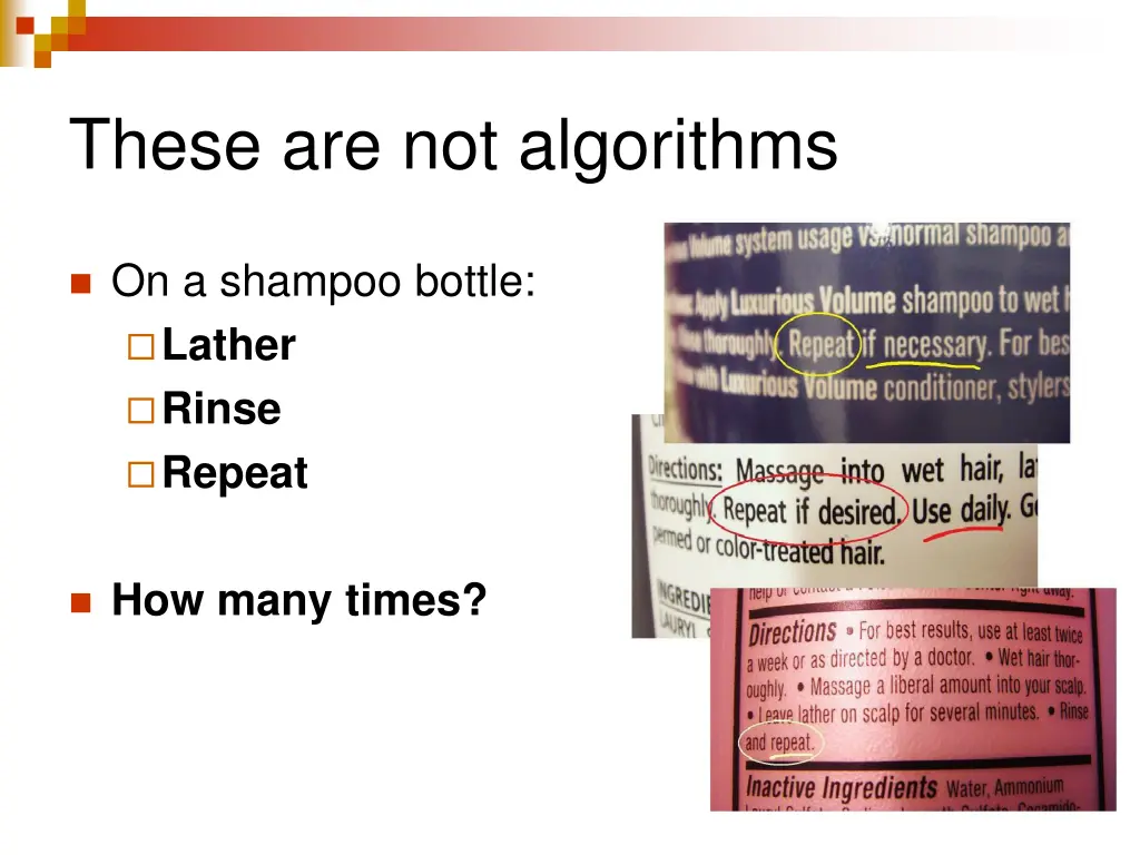 these are not algorithms 1