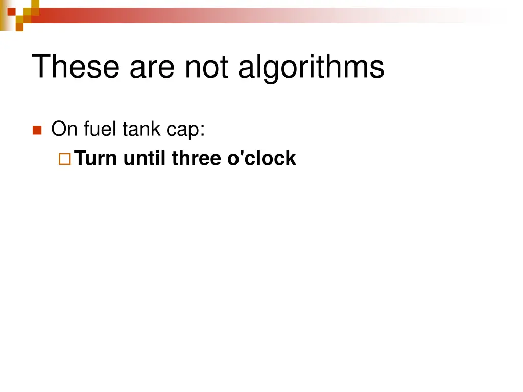 these are not algorithms 2