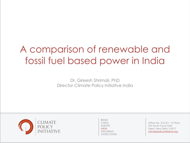 a comparison of renewable and fossil fuel based