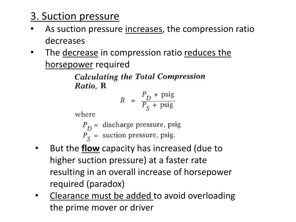 3 suction pressure as suction pressure increases 1