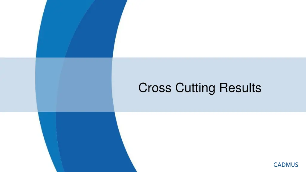 cross cutting results