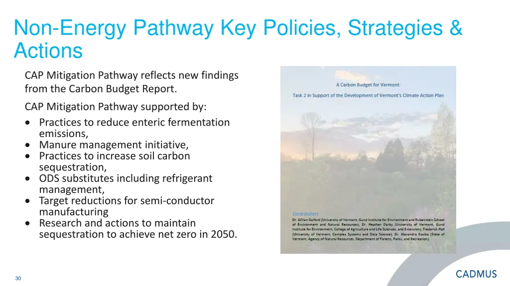 non energy pathway key policies strategies actions