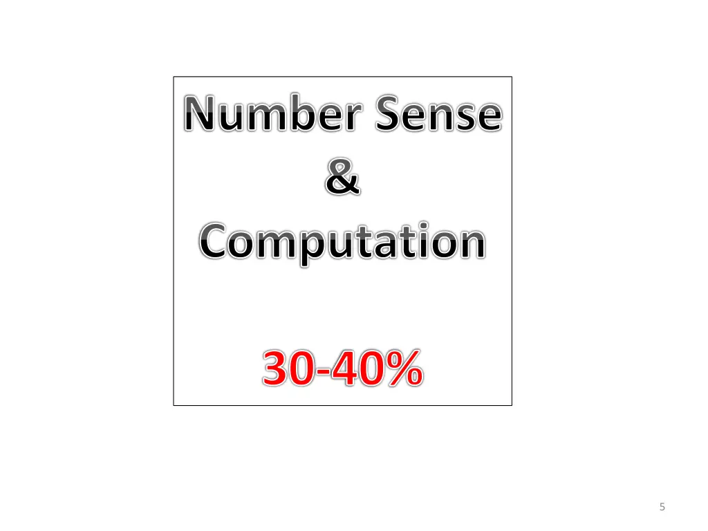 number sense computation