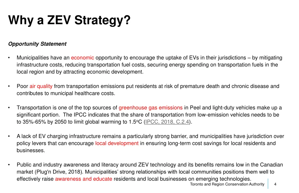 why a zev strategy