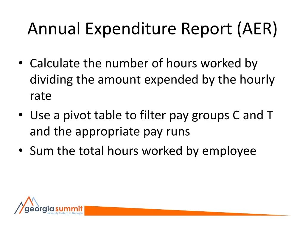 annual expenditure report aer 4