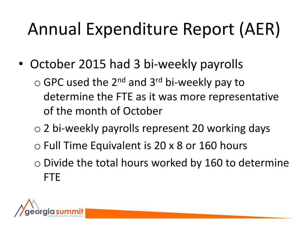 annual expenditure report aer 5