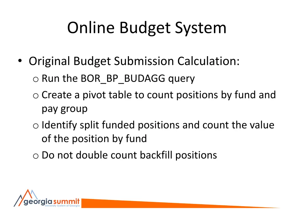 online budget system 3