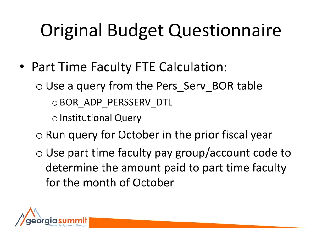 original budget questionnaire 3