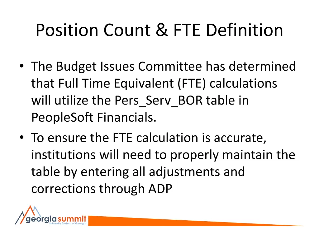 position count fte definition 1