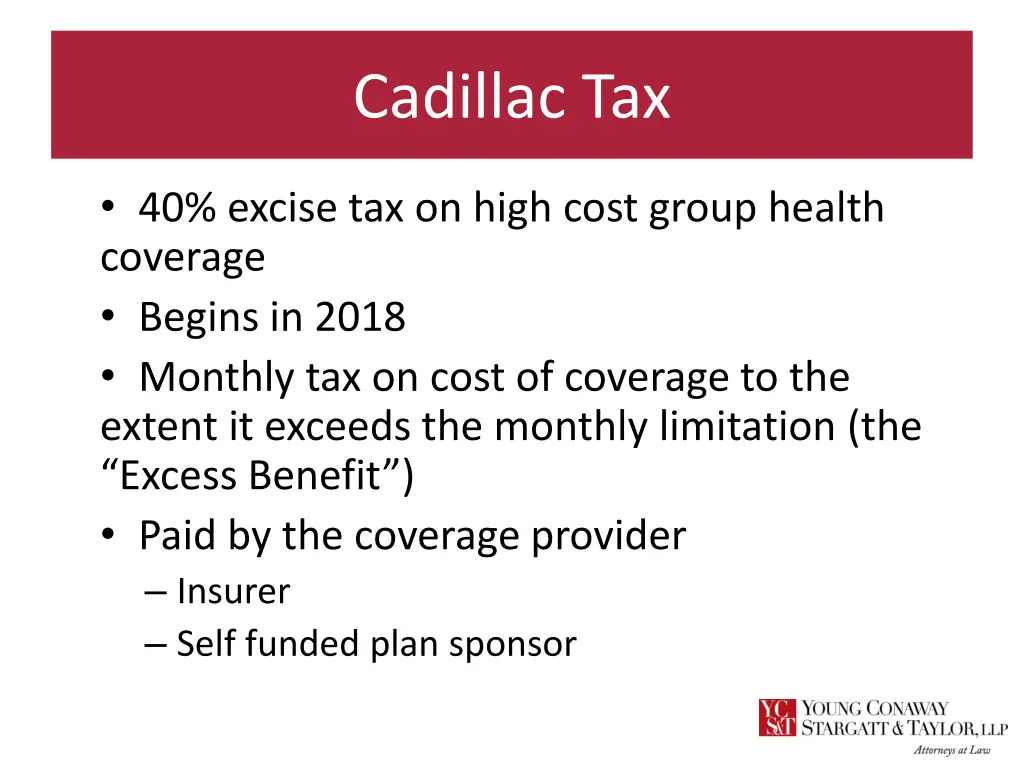 cadillac tax 1