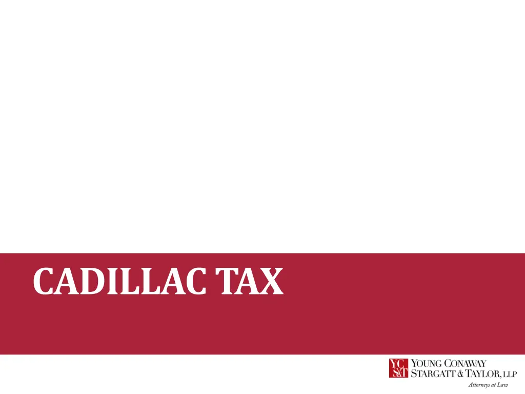 cadillac tax