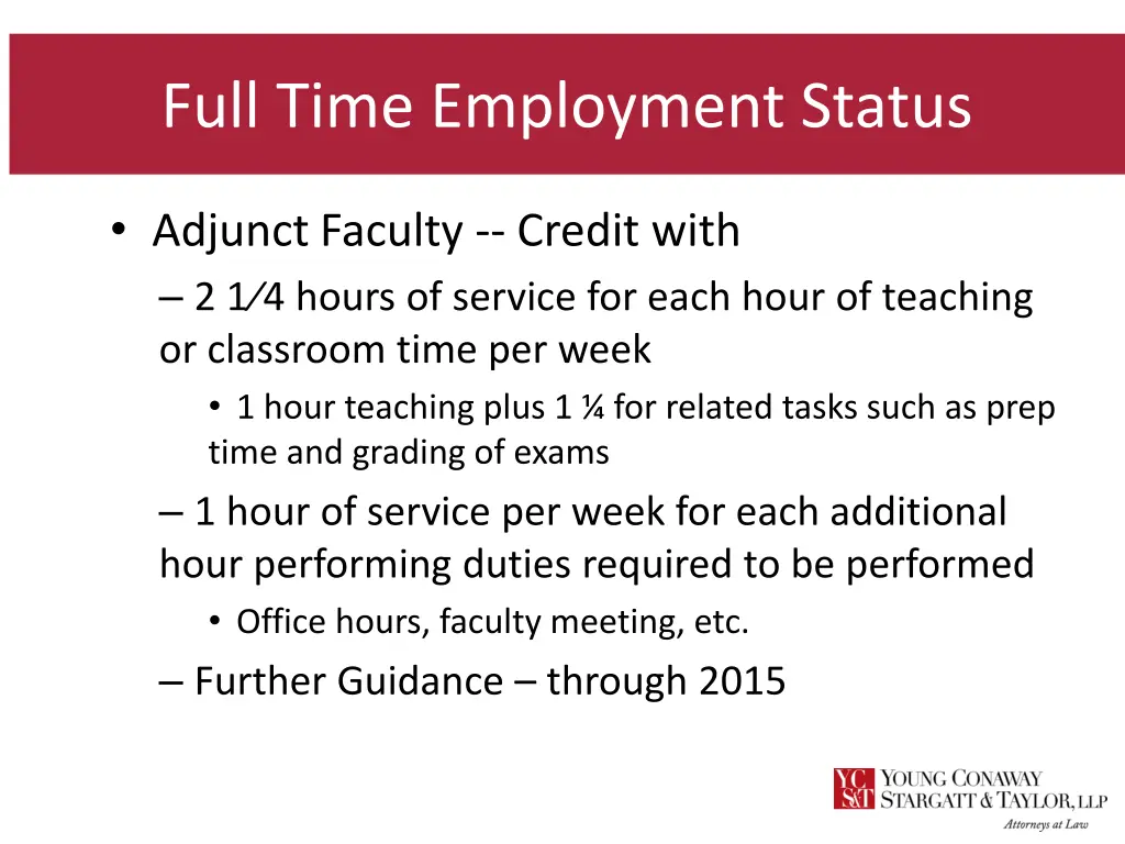 full time employment status 11