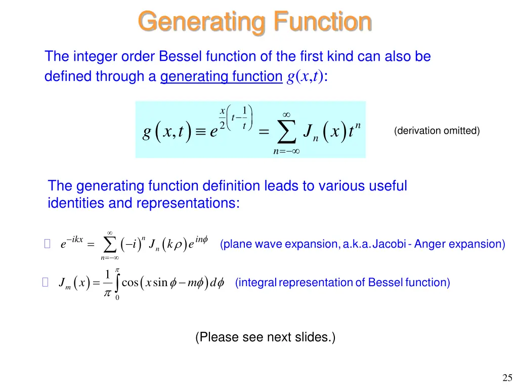 generating function
