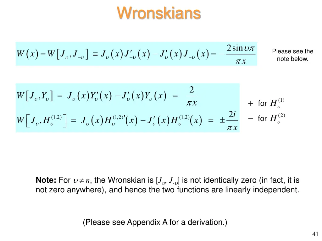 wronskians