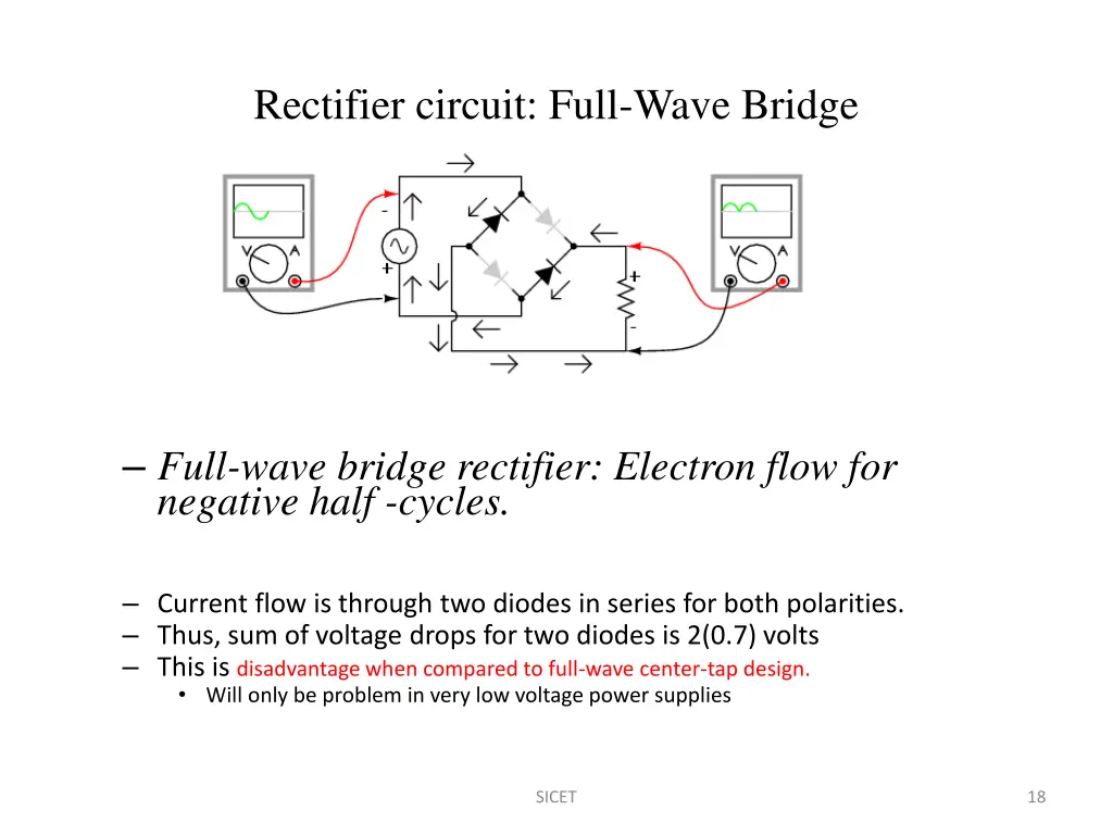 rectifier circuit full wave bridge