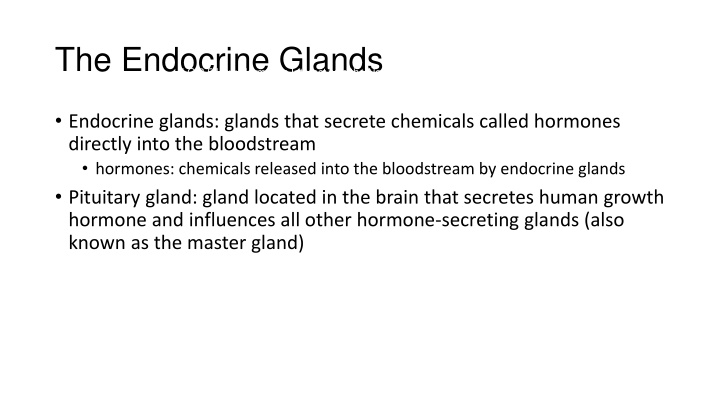 the endocrine glands lo 2 5 how hormones interact