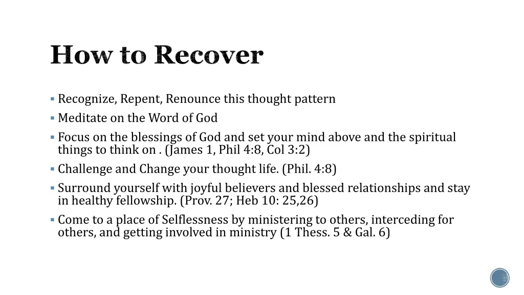 how to recover