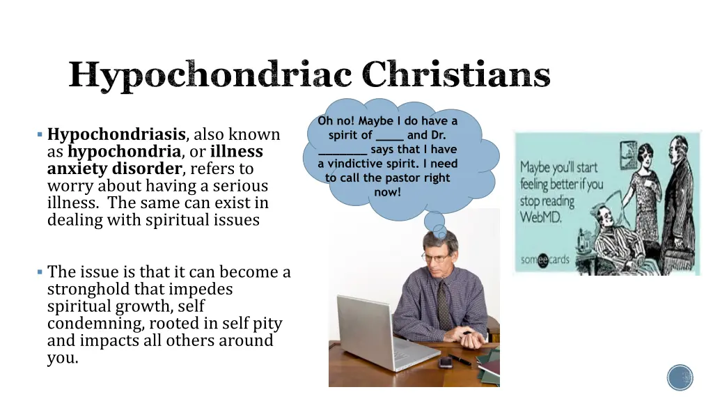 hypochondriac christians