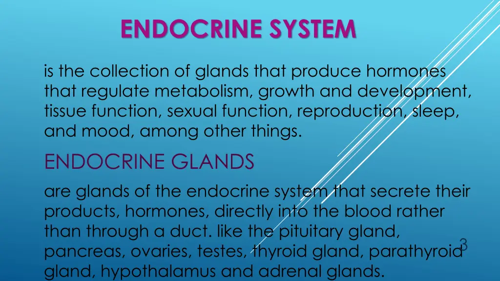 endocrine system