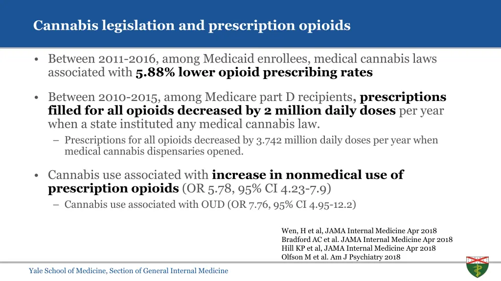 cannabis legislation and prescription opioids