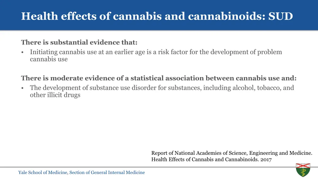 health effects of cannabis and cannabinoids sud