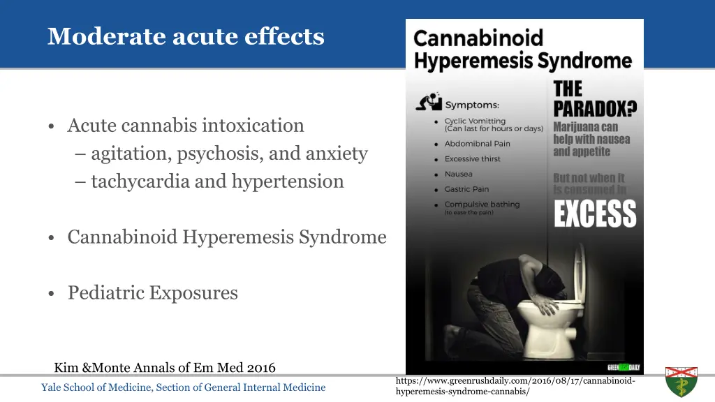 moderate acute effects