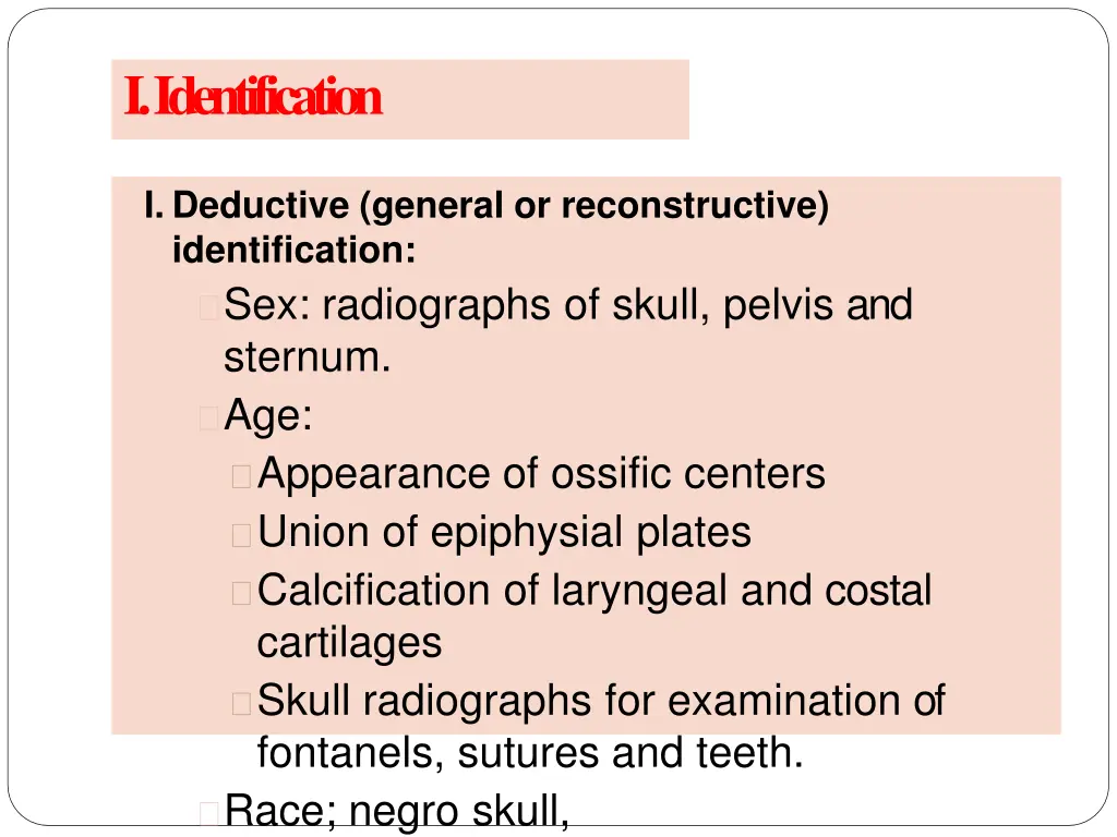 i identification 1