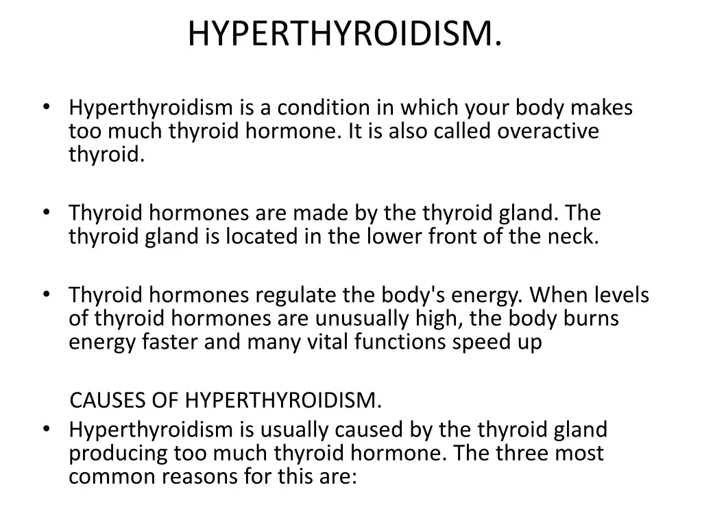 hyperthyroidism