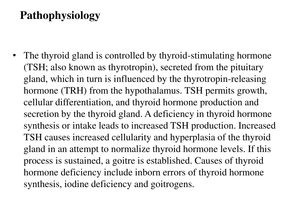 pathophysiology