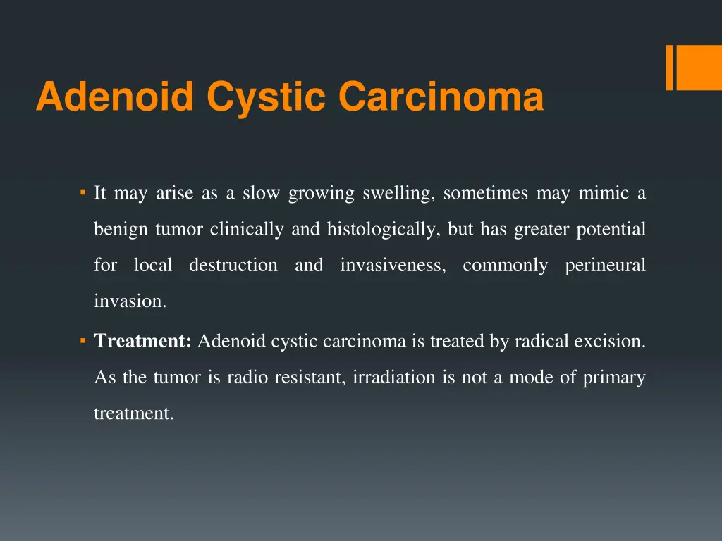 adenoid cystic carcinoma