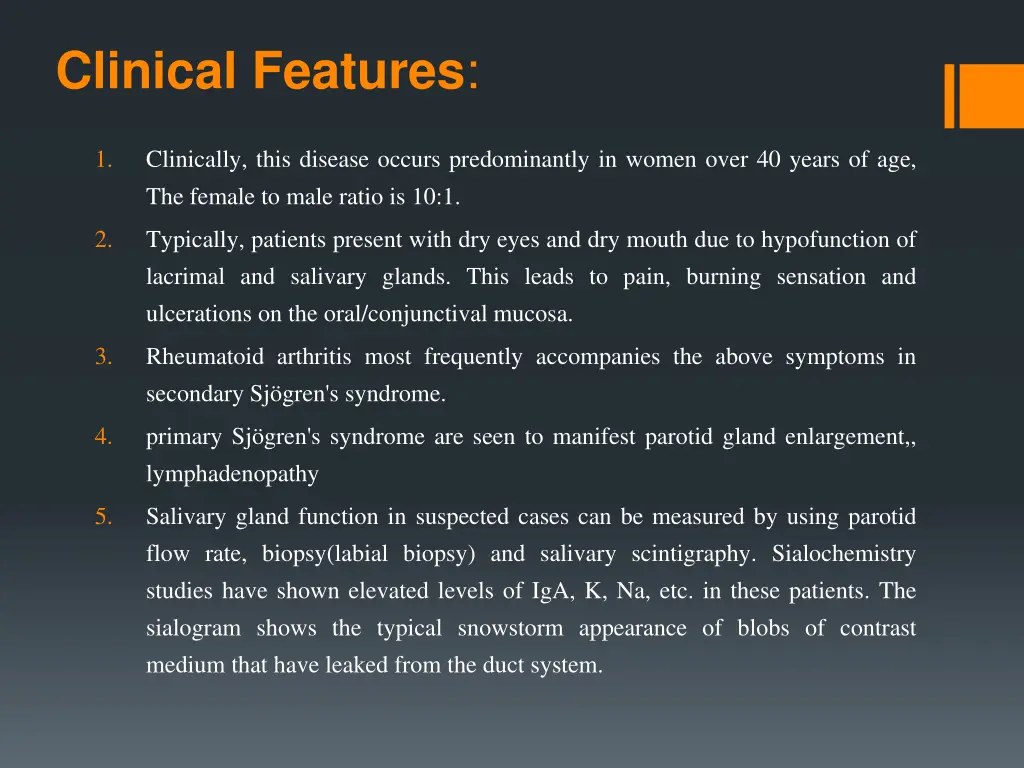 clinical features 2