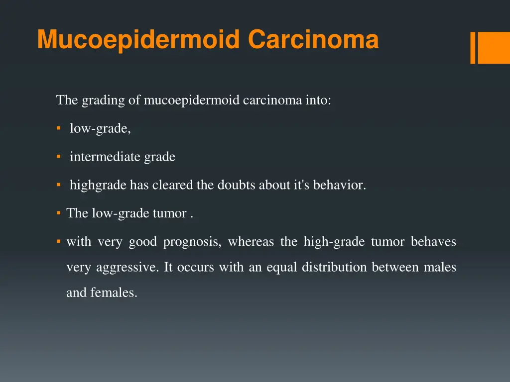 mucoepidermoid carcinoma