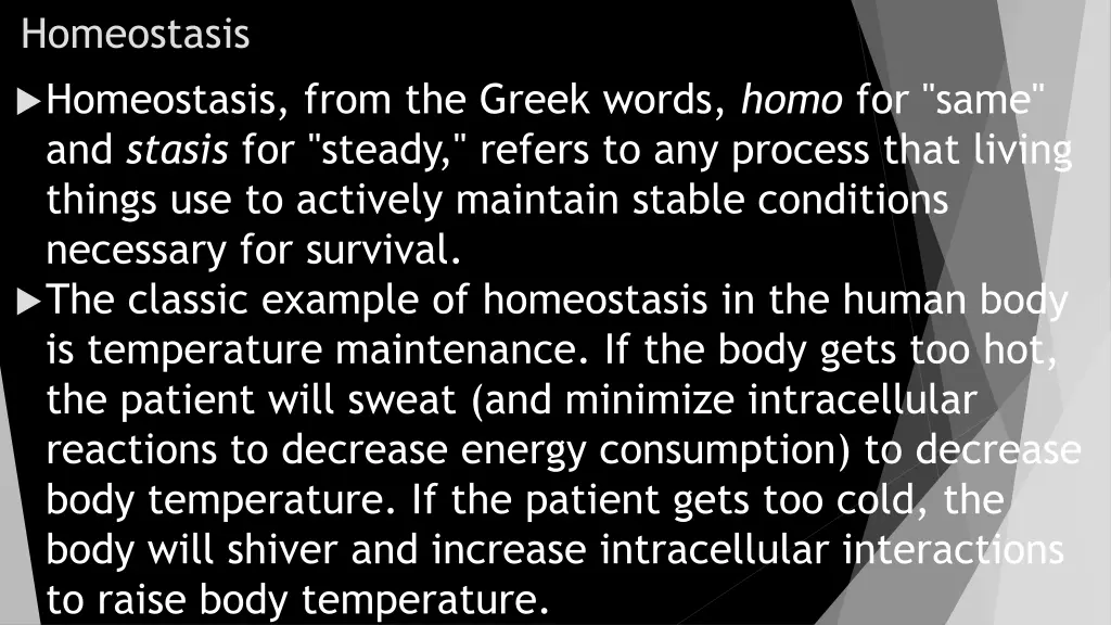 homeostasis