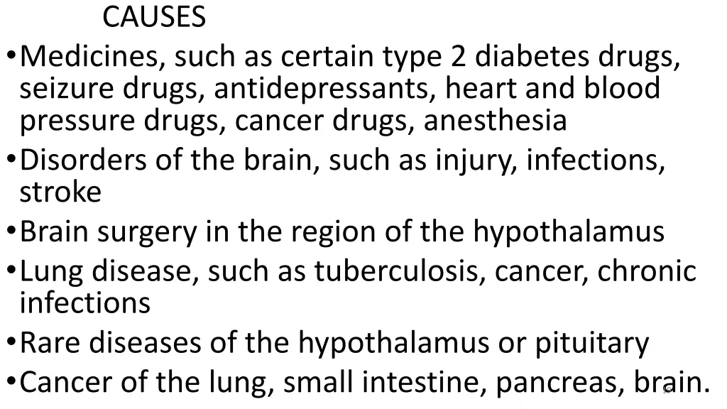 causes