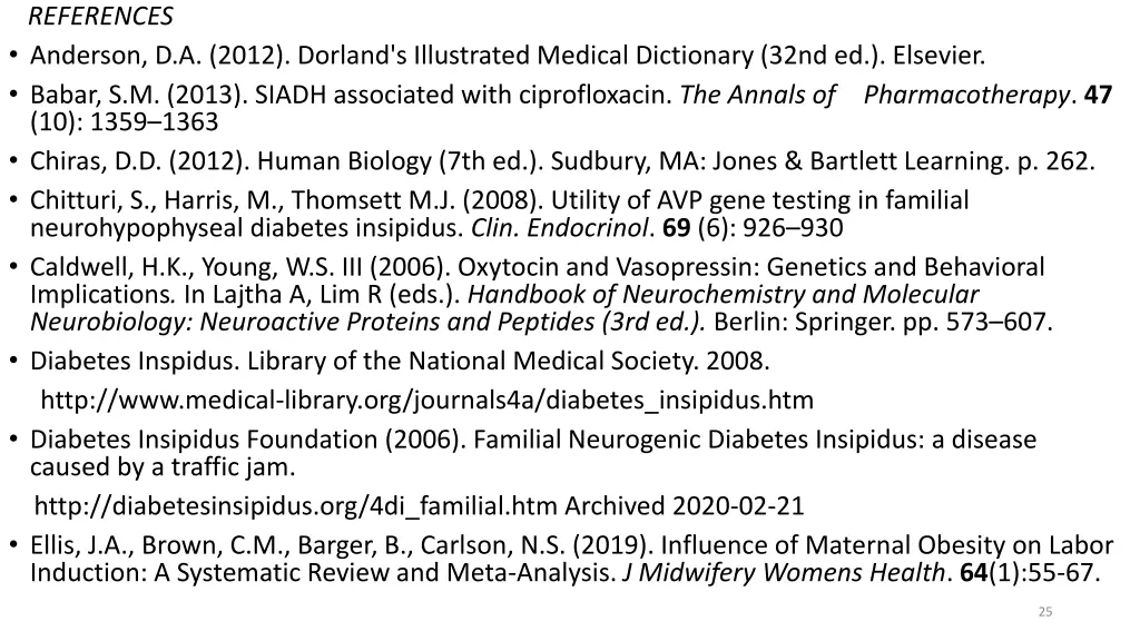 references anderson d a 2012 dorland