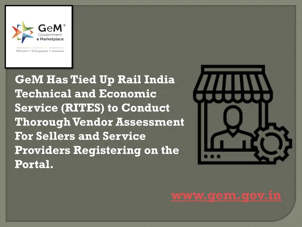 gem has tied up rail india technical and economic